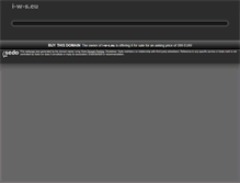 Tablet Screenshot of i-w-s.eu